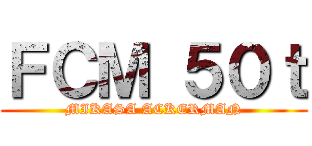 ＦＣＭ ５０ｔ (MIKASA ACKERMAN)