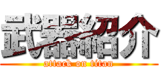 武器紹介 (attack on titan)