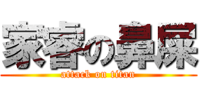 家睿の鼻屎 (attack on titan)