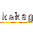 ｋａｋａｇ ()