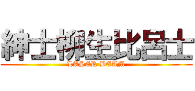 紳士柳生比呂士 (LASER BEAM)