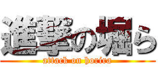 進撃の堀ら (attack on horira)