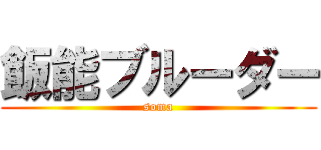 飯能ブルーダー (soma)