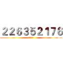 ２２６３５２１７６ (服务器交流)