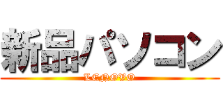 新品パソコン (LENOVO)