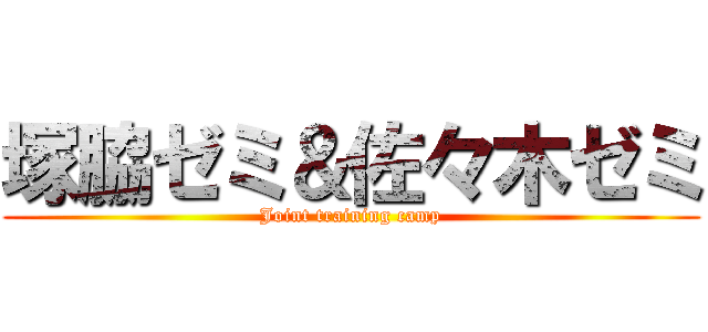 塚脇ゼミ＆佐々木ゼミ (Joint training camp)