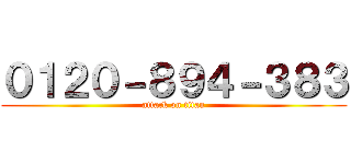 ０１２０－８９４－３８３ (attack on titan)