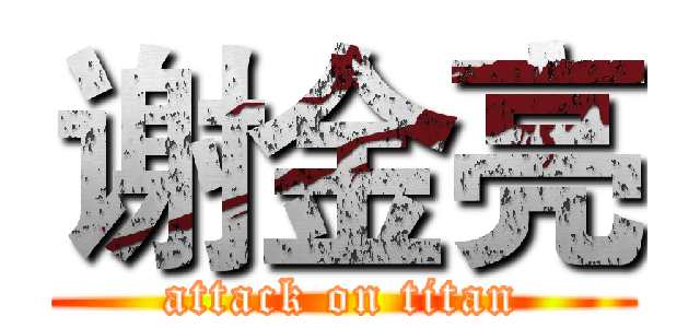 谢金亮 (attack on titan)