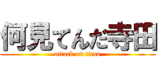 何見てんだ寺田 (attack on titan)