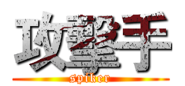 攻擊手 (spiker)