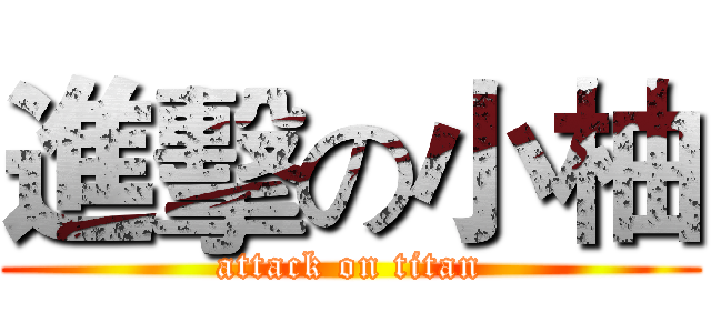 進擊の小柚 (attack on titan)