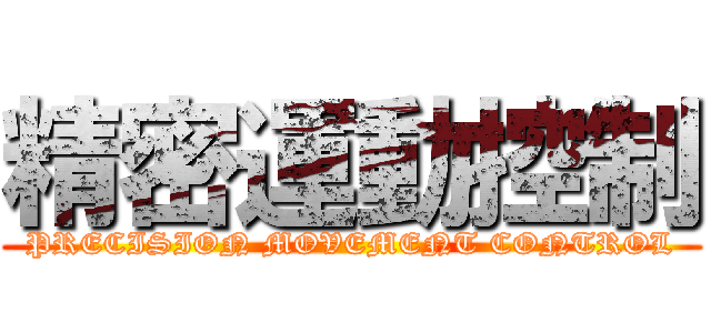 精密運動控制 (PRECISION MOVEMENT CONTROL)