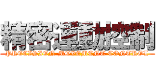 精密運動控制 (PRECISION MOVEMENT CONTROL)