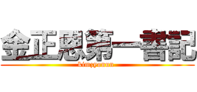 金正恩第一書記 (kimzyonun )