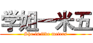 学姐一米五 (She is five meters)