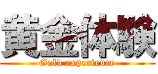 黄金体験 (Gold experience)