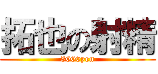 拓也の射精 (3000yen)