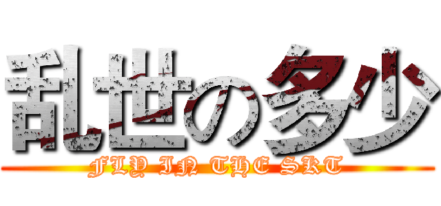 乱世の多少 (FLY IN THE SKT)