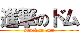 進撃のドム (attack on dom)