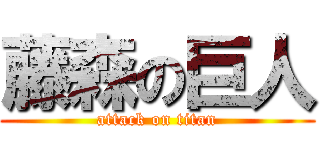 藤森の巨人 (attack on titan)