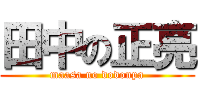 田中の正亮 (maasa no dodonpa)