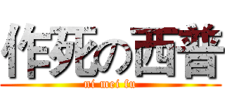 作死の西普 (ni mei fu)