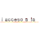 ｌ ａｃｃｅｓｏ ａ ｌａ   ()