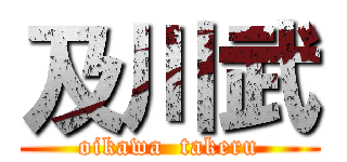 及川武 (oikawa  takeru)