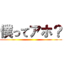 僕ってアホ？ ()