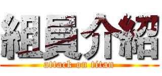 組員介紹 (attack on titan)