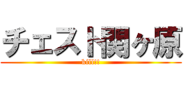 チェスト関ヶ原 (kill!!)