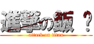 進撃の飯 糰 (attack on titan)