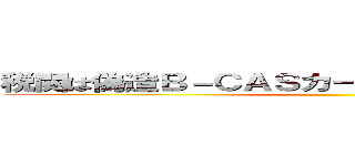 税関は偽造Ｂ－ＣＡＳカードのチェックを強化せよ ()