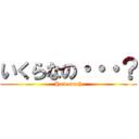 いくらなの・・・？ (How much)