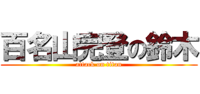 百名山完登の鈴木 (attack on titan)