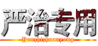 严治专用 (Yanzhizhuanyong)