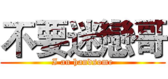 不要迷戀哥 (I an handsome)