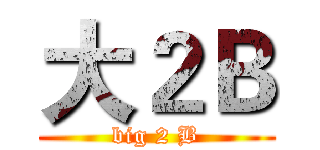大２Ｂ (big 2 B)
