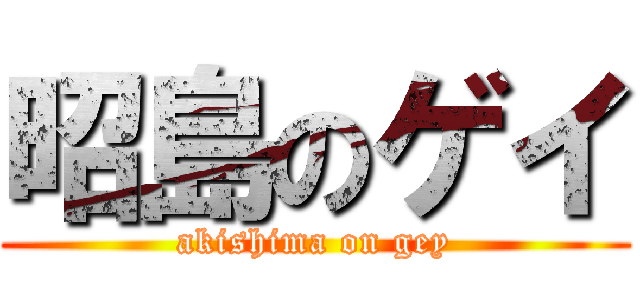 昭島のゲイ (akishima on gey)