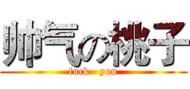 帅气の桃子 (fuck   you)