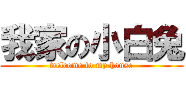 我家の小白兔 (welcome to my house)