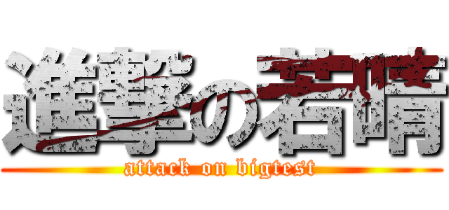進撃の若晴 (attack on bigtest)