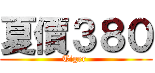 夏價３８０ (Tiger )