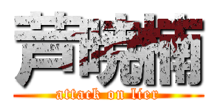 芦暁楠 (attack on lier)