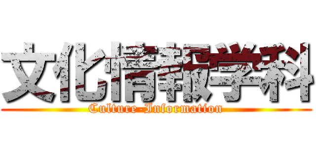 文化情報学科 (Culture-Information)