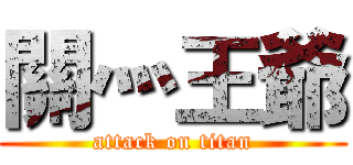 關灬王爺 (attack on titan)