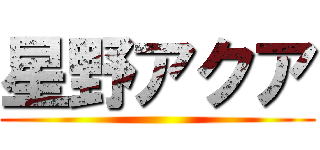 星野アクア ()