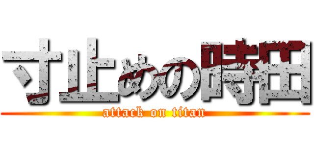 寸止めの時田 (attack on titan)
