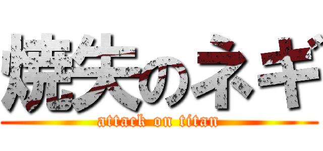焼失のネギ (attack on titan)