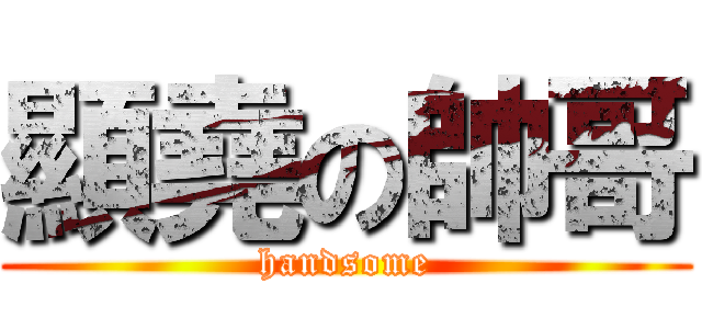 顯堯の帥哥 (handsome)